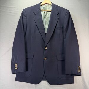 Marx Hart Schaffner Jack Nicklaus Blazer Jacket Golden Bear Blue Golf 40R